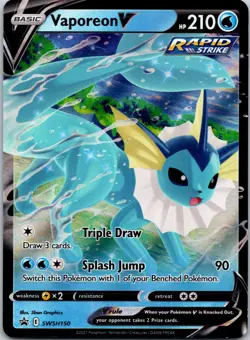 Vaporeon V - Promo SWSH: Sword & Shield Promo Cards SWSH150 NM - Image 1