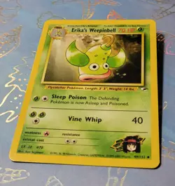 Erika's Weepinbell 049/132 Gym Heroes Pokemon Card NM - Image 3