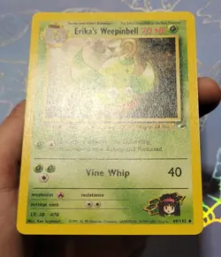 Erika's Weepinbell 049/132 Gym Heroes Pokemon Card NM - Image 4