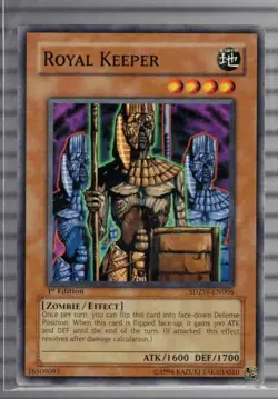 Royal Keeper SDZW-EN006 Yu-Gi-Oh! Card 1st Edition - Image 1