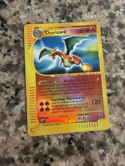 Pokemon TCG Charizard Expedition Base Set Holo Rare Card 6/165 Reverse Holo - Image 1