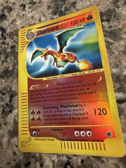 Pokemon TCG Charizard Expedition Base Set Holo Rare Card 6/165 Reverse Holo - Image 3