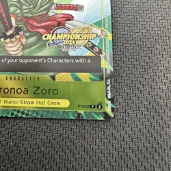 Roronoa Zoro (CS 2024 Event Pack) P-042 One Piece Promotion Cards Foil NM - Image 5