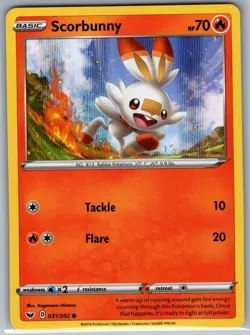 Scorbunny - (Premium Collection) 031/202 Holo - Pokemon Card - NM - Image 1