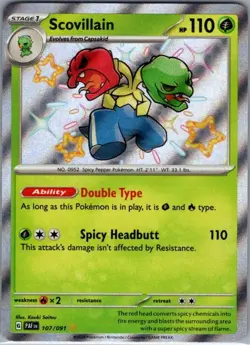 Scovillain 107/091 SV: Paldean Fates - Pokemon Card - NM - Image 1