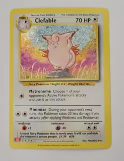 Clefable 014/034 Holo Classic Collection Trading Card Game Classic Pokemon NM - Image 1