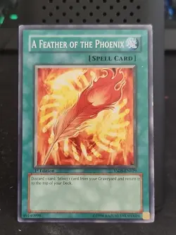 A Feather of the Phoenix - 1st Edition - Yugioh Spell Card - Vintage - Image 1