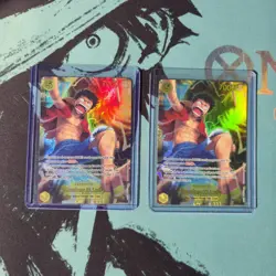 X2 OP15-119 Monkey D Luffy Secret Rare English One Piece Cards - Image 1