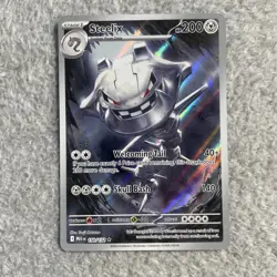 Steelix 150/132 Mega Evolution Illustration Rare Pokemon TCG Card NM - Image 1