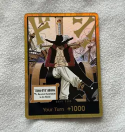 Bandai One Piece Card Game DON!! Hawk-Eye Mihawk Alt Art Holo English - Image 1