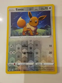 Pokemon Card Eevee 130/185 Vivid Voltage Reverse Holo Rare NM - Image 1