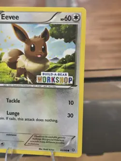 Pokemon Eevee Build-A-Bear Workshop Exclusive 63/98 Promo Card Free Shipping! - Image 4