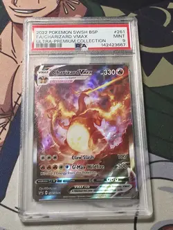 2022 Pokemon BSP FA Charizard VMAX Ultra-Premium Collection SWSH #261 PSA 9 MINT - Image 1