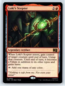 Loki's Scepter - NM - Commander: Marvel Super Heroes - MTG - MSC - Image 1