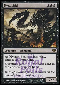Nyxathid 1x FOIL CON MTG Conflux Rare MINT black - Image 1