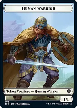 4x Saproling/Human Warrior Token, Starter Commander Tokens, MTG, 4 pack, Magic - Image 2