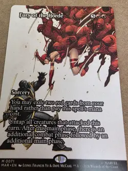 Fury of the Horde - (Borderless) Marvel Universe Eternal-Legal Regular - Mtg - Image 1