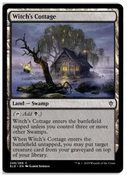 MTG Witch's Cottage - Throne of Eldraine Lightly Played English Playset (x4) - Image 5