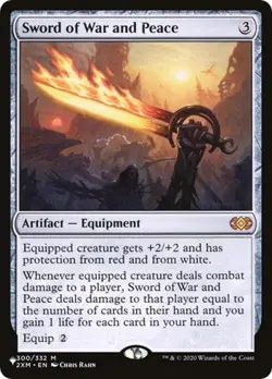 MTG English Sword of War and Peace NM Normal The List - Image 1