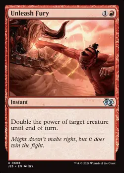 Unleash Fury 0608 Non Foil Uncommon Foundations Jumpstart MTG Near Mint - Image 1