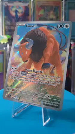 Tauros 096/086 Shiny Rare ME04: Chaos Rising Holo NM Illustration Rare Pokemon - Image 1