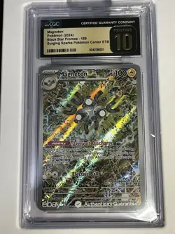 Pokemon Surging Sparks Pokemon Center ETB #159 Magneton Promo CGC 10 PRISTINE - Image 1