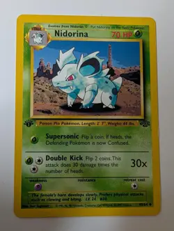 Nidorina 40/64 Uncommon Jungle Pokemon 1st Edition Lightly Played - Image 1