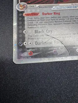 Umbreon ex 112/115 Unseen Forces Holo EX Ultra Rare 110 HP English 2005 - Image 5