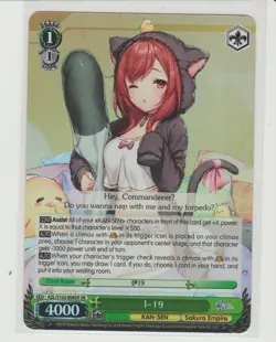 I-19 Super Rare Weiss Card AZL/S102-E065S SR Azur Lane - Image 1