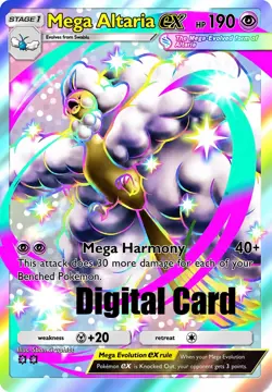 Mega Altaria EX Shiny Paradox Drive Pokemon TCG Pocket 2 Star ⭐⭐ (English) - Image 1
