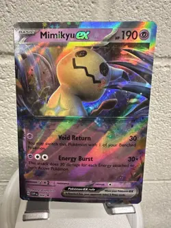 Pokemon TCG Mimikyu ex Sv Black Star Promos SVP004 Holo Promo Promo - Image 3