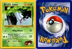BROCK'S ZUBAT 74/132 C GYM HEROES POKEMON UNLIMITED NM - Image 3