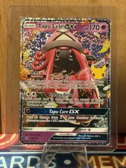 Pokemon! Tapu Lele GX 60/145 Celebrations: Classic Collection Holo - Image 2