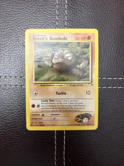Pokemon TCG - Brock's Geodude - 38/132 - Gym Heroes - LP Uncommon (2000) - Image 1