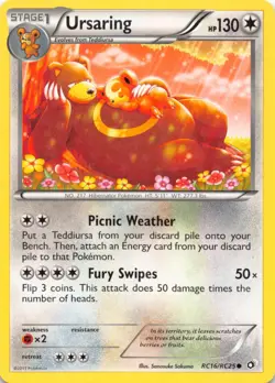 Ursaring RC16/RC25 Holo Legendary Treasures: Radiant Collection Pokemon Holo LP - Image 1