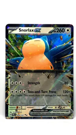 Pokemon TCG Snorlax ex 076/131 Prismatic Evolutions SV09 NM - Image 1