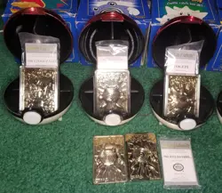 Pokemon 23K Gold Plated Complete Set Cards 1999 Pokemon Burger King With Extras - Image 3