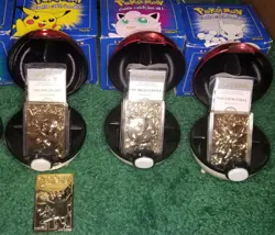 Pokemon 23K Gold Plated Complete Set Cards 1999 Pokemon Burger King With Extras - Image 4