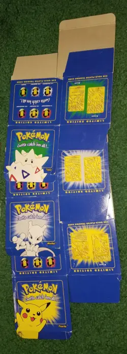Pokemon 23K Gold Plated Complete Set Cards 1999 Pokemon Burger King With Extras - Image 5