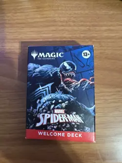 Marvel Spiderman Magic The Gathering Black Venom Card Set Welcome Deck SDCC 2025 - Image 1