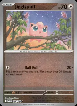 Jigglypuff 076/094 Common - Pokemon Phantasmal Flames Reverse Holo - Image 1