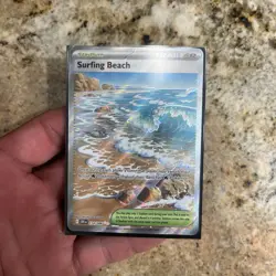 Pokemon TCG Chaos Rising Surfing Beach 114/086 Secret Rare Full Art Holo EN - Image 3