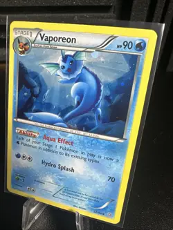 Pokemon TCG Ancient Origins Promos Vaporeon 22/98 Cosmos Holo Rare Card - Image 3