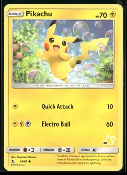 Pikachu - 19/68 (#30 Pikachu Stamped) 019/068 Promo Battle Academy Pokemon LP - Image 1