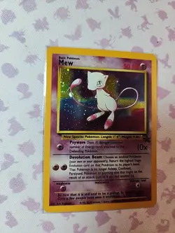 2000 Pokemon Black Star Mew #9 Holo Promo Pokemon League TCG Card LP-NM - Image 2
