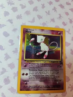 2000 Pokemon Black Star Mew #9 Holo Promo Pokemon League TCG Card LP-NM - Image 3