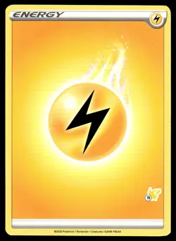 2022 Pokemon Battle Academy LIGHTNING ENERGY #11 Pikachu Stamp - Image 1