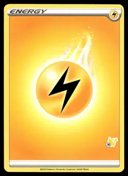 2022 Pokemon Battle Academy LIGHTNING ENERGY #31 Pikachu Stamp - Image 1