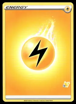 2022 Pokemon Battle Academy LIGHTNING ENERGY #17 Pikachu Stamp - Image 1