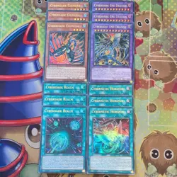 3 x Yugioh Cyberdark Chimera/End/Realm/Horizon SDCS-EN002/044/023/046 Ultra 1st - Image 1